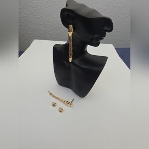 18K Real Gold Snake Earring